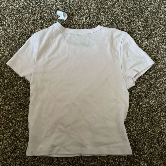 American Eagle Mushroom Graphic‎ Baby Tee Sz Large “Spread Kindness” - Picture 3 of 3